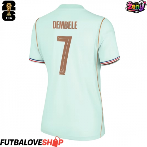 Dres Francúzsko Ousmane Dembele #7 Preč pre Ženy MS 2026 Krátky Rukáv